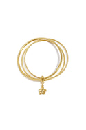 Bijoutheek Armband (Sieraad) Bangle Set Bloem Bedel
