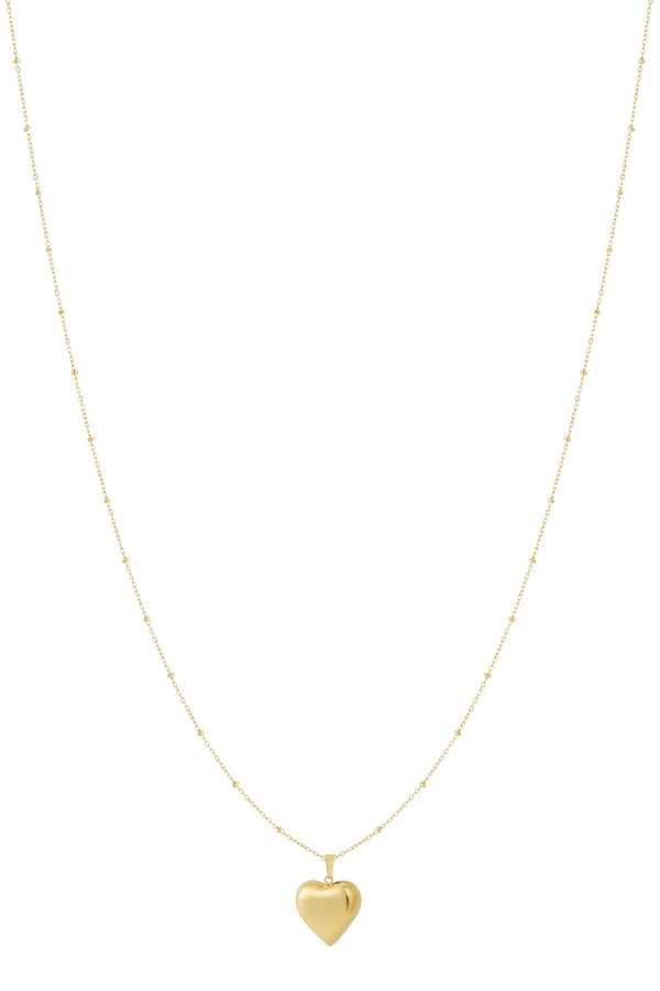 Bijoutheek Collier Lang Bol Hart