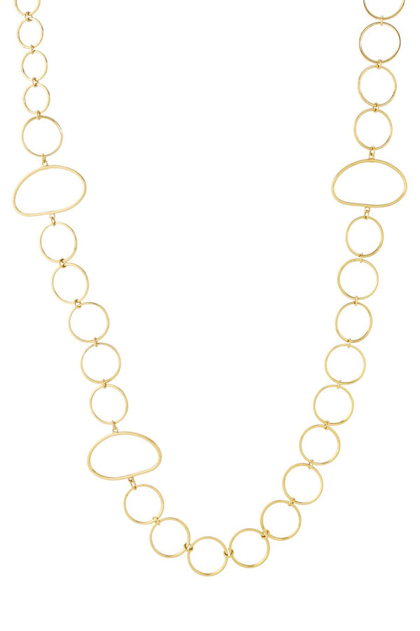 Bijoutheek Collier Lang Statement Geometrisch