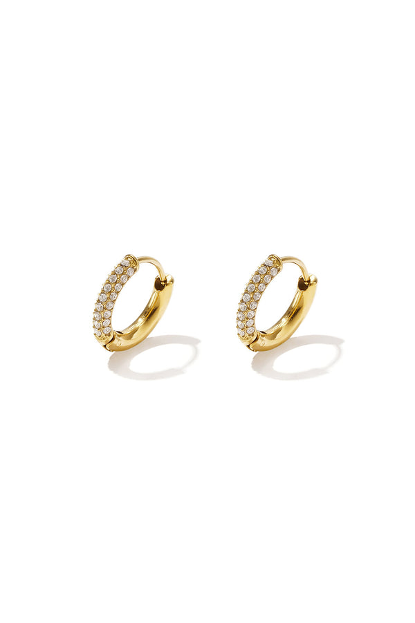 Bijoutheek Oorringen Rond Strass