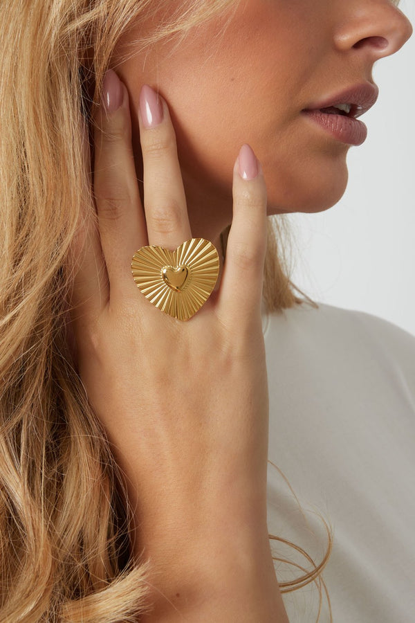 Bijoutheek Ring (Sieraad) Stralend Hart