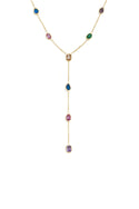 Bijoutheek Collier Y-Vorm Diverse Stenen