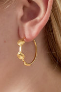 Bijoutheek Oorknoppen Open Hoop Schelpen