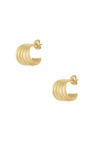 Bijoutheek Oorknoppen 5 Ringen Bewerkt