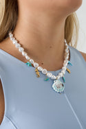 Bijoutheek Collier Zomer Parels Bedels Schelp
