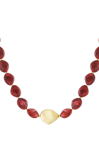 Bijoutheek Collier Statement Kralen Grof
