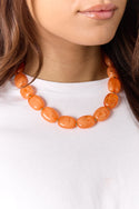 Bijoutheek Collier Kralen Grof Ovaal