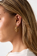 Bijoutheek Oorknoppen Open Hoop Dubbel Rond