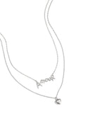 Bijoutheek Collier Dubbel Hart Amour