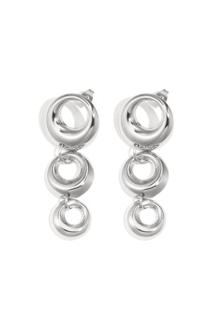 Kopen zilverkleurig Bijoutheek Oorknoppen Bold Circle