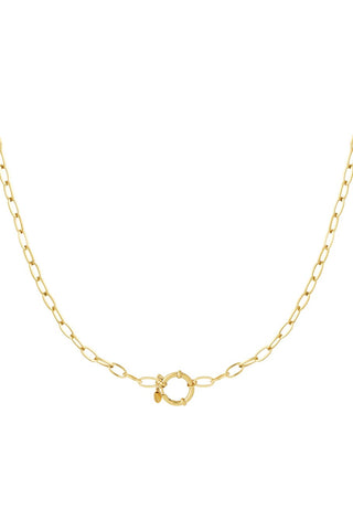 Bijoutheek Collier Q Slot Schakels Dik