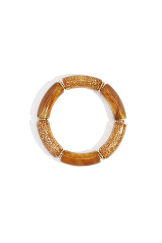 Kopen caramel Bijoutheek Armband (Sieraad) Retro Statement Grote Kralen