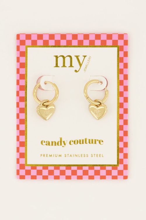 My Jewelery Candy earrings with small hearts