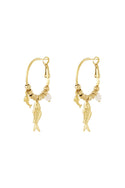 Bijoutheek Oorhangers Vis Parel