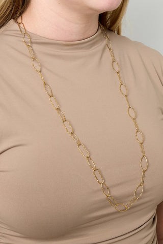 Bijoutheek Collier Lang Schakels Geometrisch