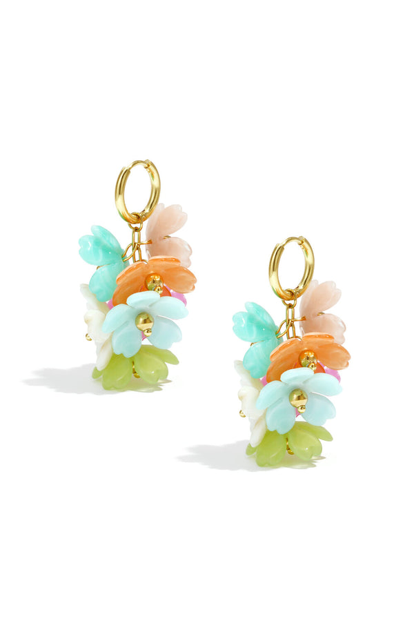 Bijoutheek Oorhangers Zomer Bloemen Tros