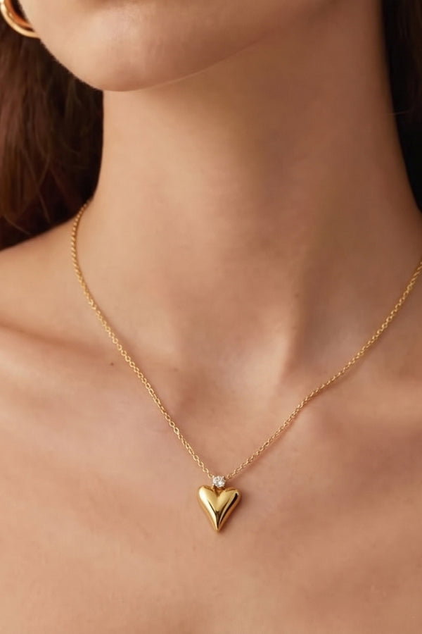 Bijoutheek Collier Hart Bedel Steentje