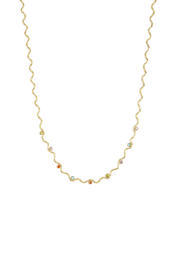 Bijoutheek Collier Golf Steentjes