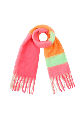 Kopen rose-red Bijoutheek Sjaal (Fashion) Geblokt Winter Franjes