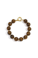 Bijoutheek Armband (Sieraad) Kralen 14mm Leopard