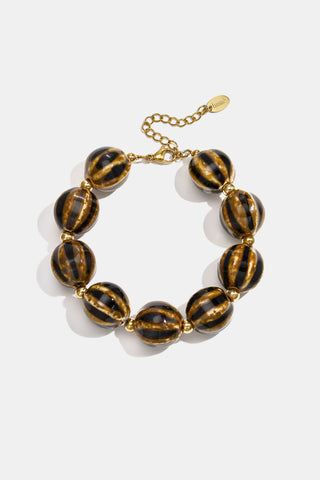 Bijoutheek Armband (Sieraad) Keramiek Kralen Gestreept