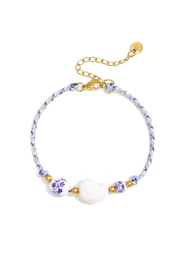 Bijoutheek Armband (Sieraad) Summer Vibe Touw Kralen Schelp