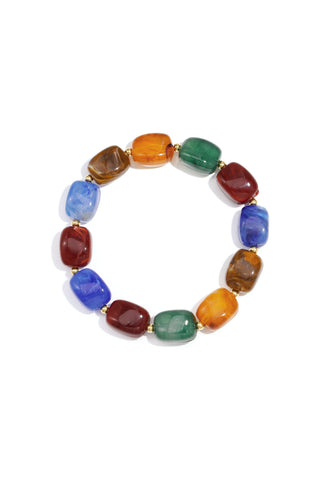 Bijoutheek Armband (Sieraad) Kralen Rechthoekig Elastisch