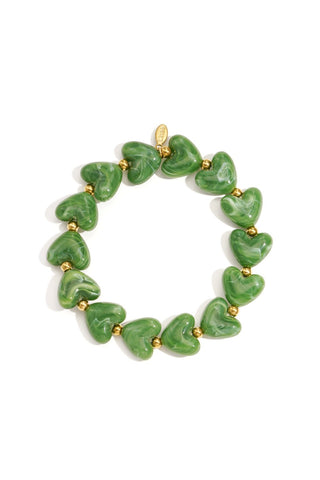 Kopen groen Bijoutheek Armband (Sieraad) Hartjes