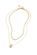 Bijoutheek Collier Dubbel Hart