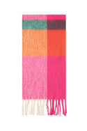 Bijoutheek Sjaal (Fashion) Geblokt Winter Franjes