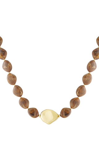 Bijoutheek Collier Statement Kralen Grof