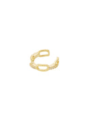 Bijoutheek Earcuff Schakel Ovaal Steentjes