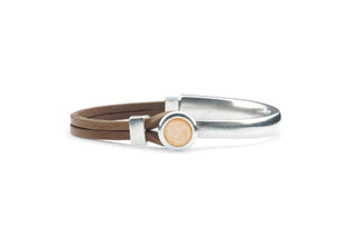 Qoss Damenarmband Eva – grau (17-19CM)