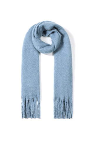 Kopen blue Bijoutheek Sjaal (Fashion) Effen Winter Franjes