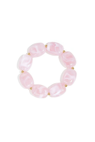 Bijoutheek Armband (Sieraad) Kralen Ovaal Plat