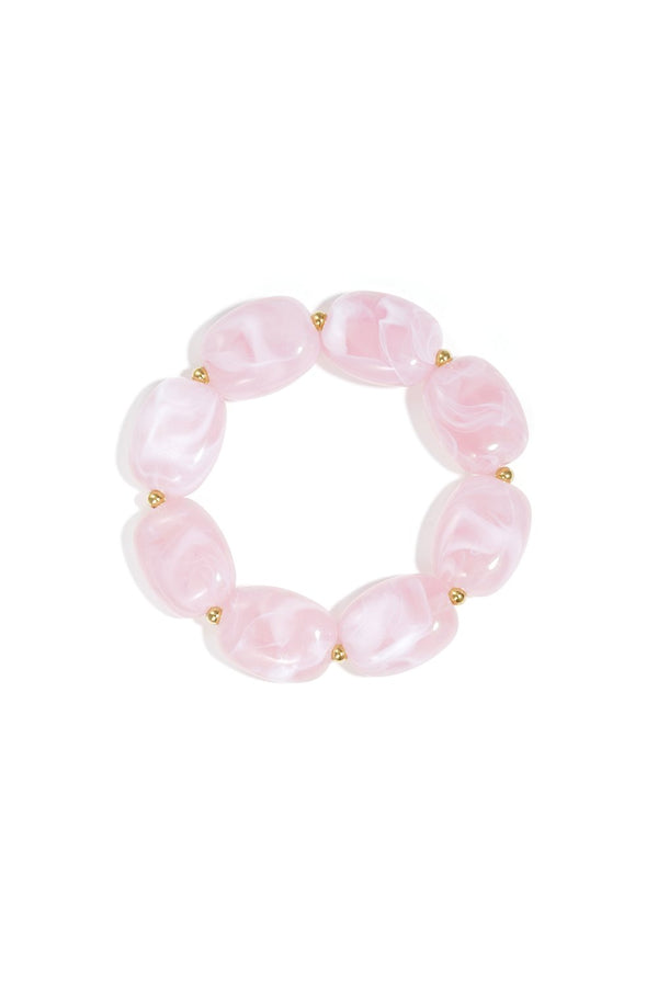 Bijoutheek Armband (Sieraad) Kralen Ovaal Plat