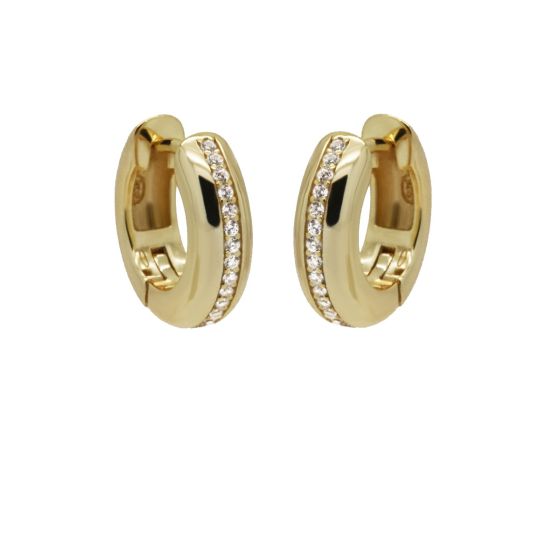 Karma Oorringen Lined Crystals