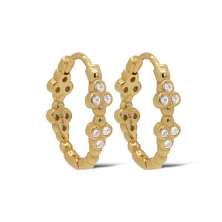 Karma Oorringen Triple Dots Strass