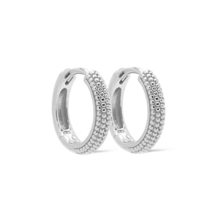 Kopen zilver Karma Oorringen Hinged Hoops Alaia Dots