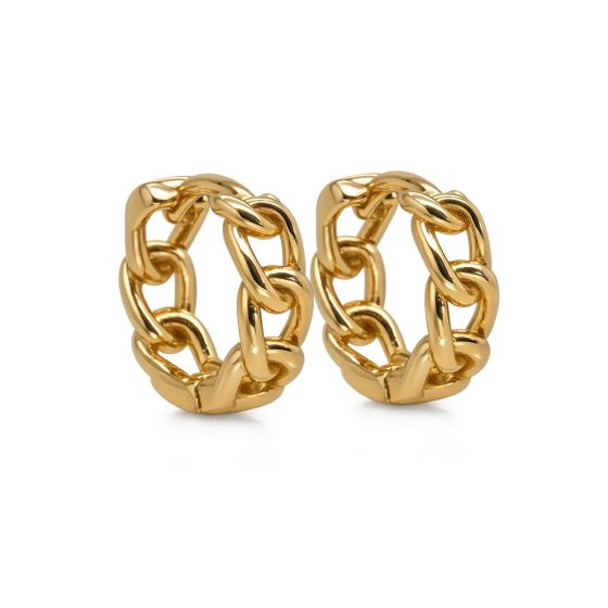 Karma Oorringen Hinged Hoops Faye Chain
