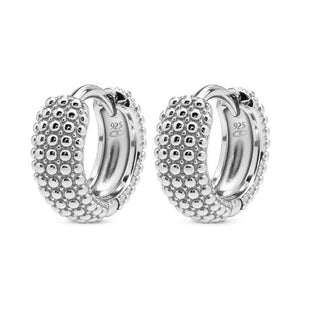 Kopen zilver Karma Oorringen Hinged Hoops Nalu Dots