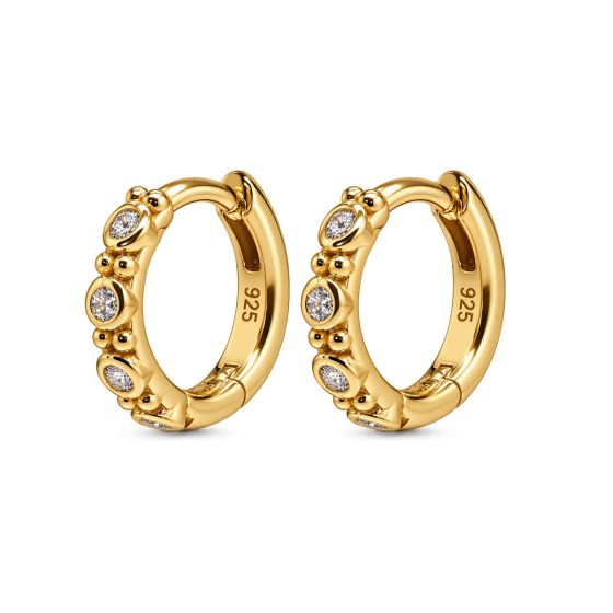 Karma Oorringen Hinged Hoops Carys Beaded