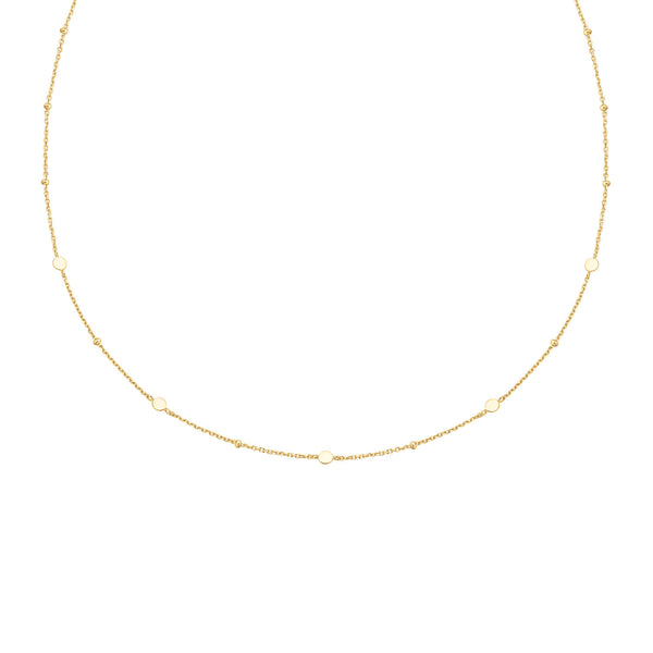ANIA HAIE Chill Voyager | Gold Disc Station Necklace