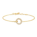 ANIA HAIE Miss Twinkle | Gold Interlinked Circles Pavé Bracelet