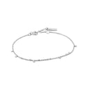 ANIA HAIE 925 Sterling Silber Gezeiten-Abalone-Halbmond-Gliederarmband (LÄNGE: 16–18,5 cm)
