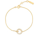 ANIA HAIE Miss Twinkle | Gold Interlinked Circles Pavé Bracelet