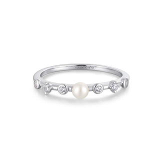 Kopen zilver ANIA HAIE Chic Creator | Freshwater Pearl Zirconia Ring