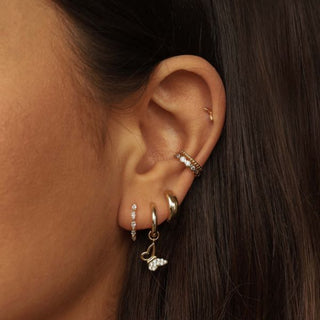 Karma Oorringen Vlinder Strass Open