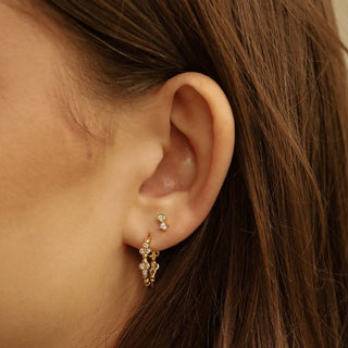 Karma Oorringen Triple Dots Strass