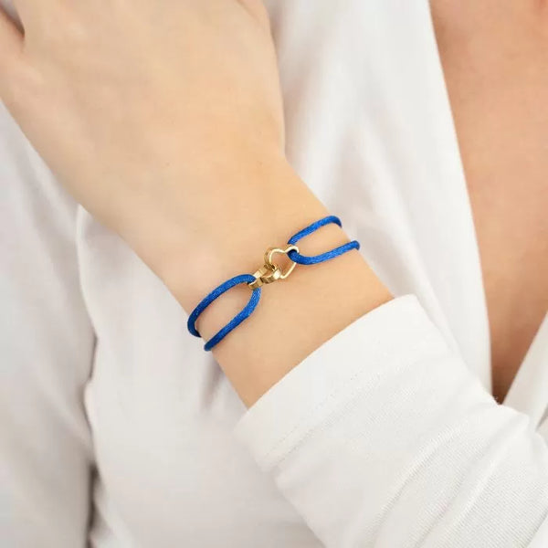 Michelle Bijoux Bracelet 2 Hearts One Size Gold